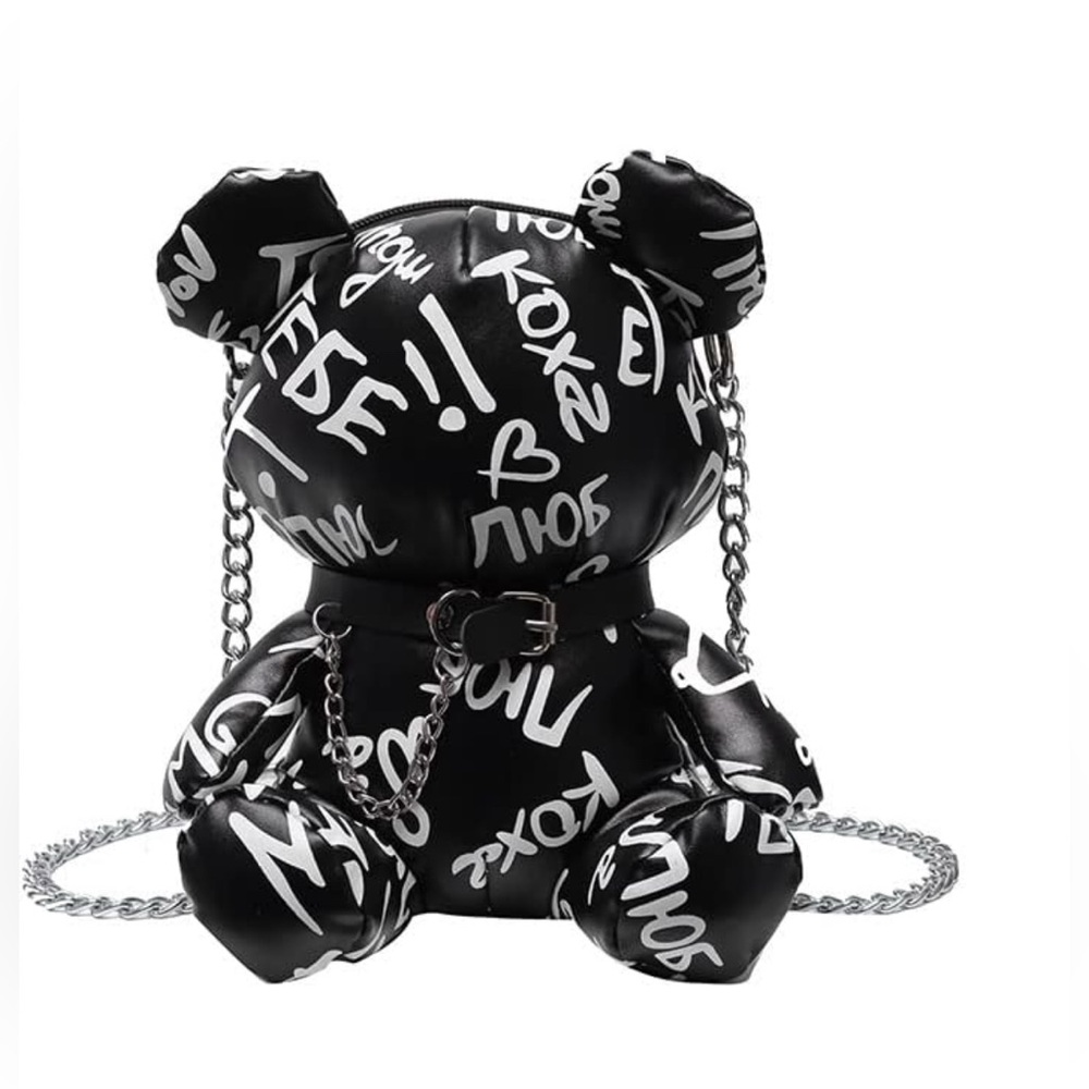 Women's Bag Korean Bear • Graffiti/Hip Hop Shoulder Bag •Unique Carrying Bag - Picture 2 of 7